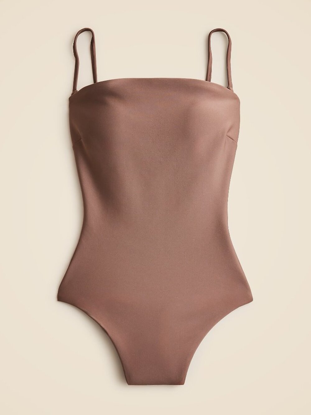 J. Crew Gemma Bandeau One-piece in Classic Sculp • Size 8 • Smoky Willow Wood